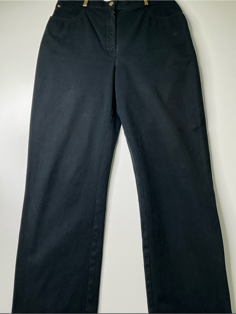 St John Women’s Pants Sport by Marie Gray Dark Wash Denim Sz 10 Preowned